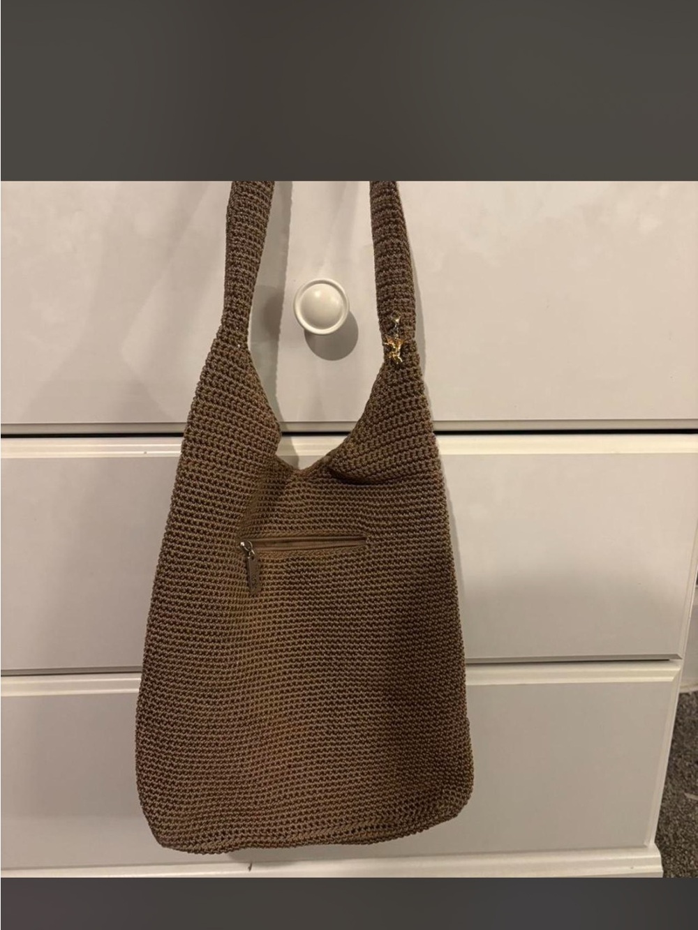 The Sak Brown Crochet Shoulder Bag - Picture 2 of 3